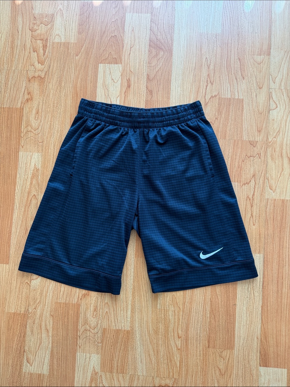 Nike Black Boys' Dri-FIT Athletic Shorts with White Swoosh